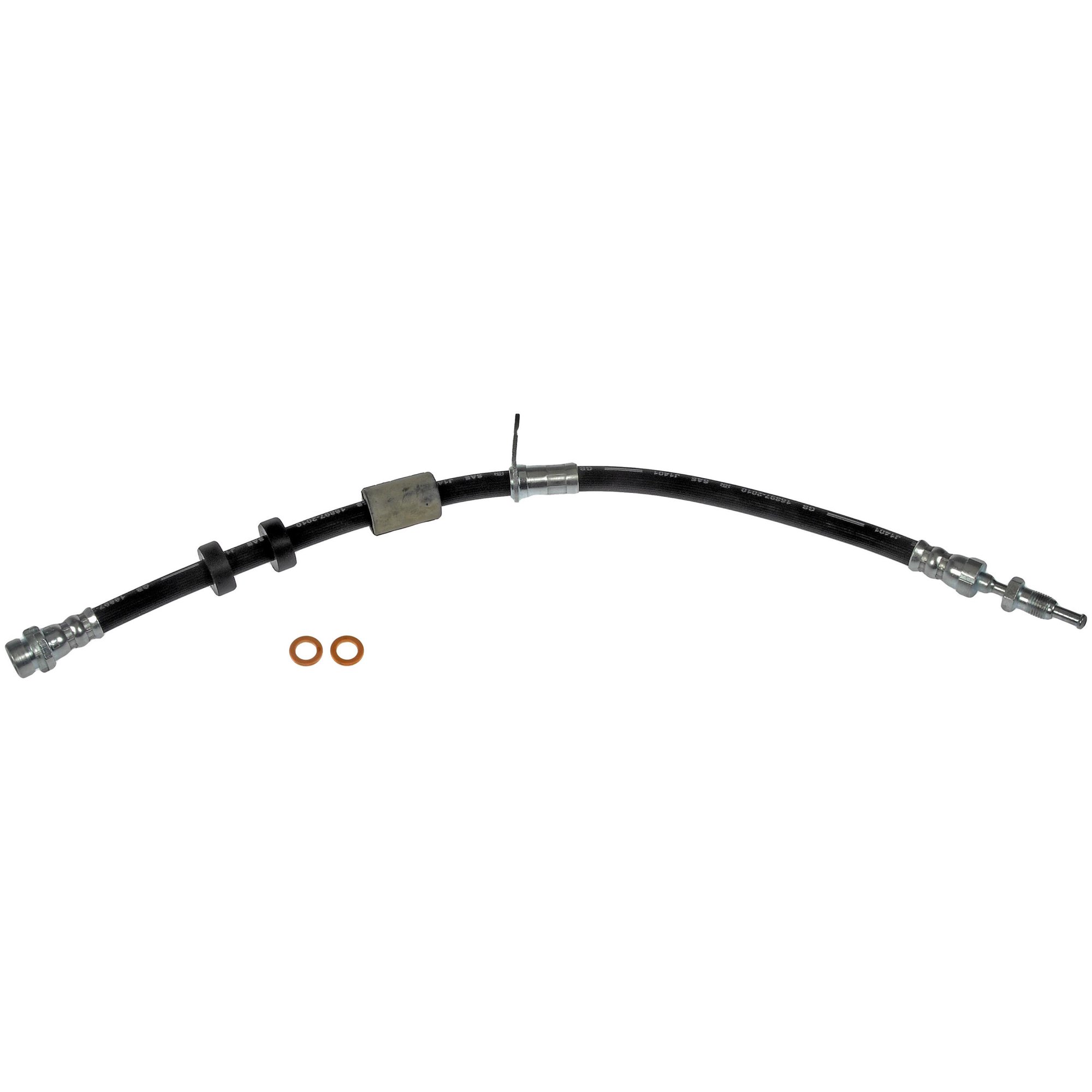 Brake Hose - Brake Hydraulic Hose - Brake Line - This automotive brake hydraulic hose was precision-engineered to match the fit, function and performance of the original brake hose on specific vehicles and positions to ensure safe, long-lasting durability as part of a complete brake repair. - Ford C-Max 2018-13, Ford Focus 2018-12, Ford Transit Connect 2023-13 - Dorman H621915 Brake Hydraulic Hose Compatible with Select Ford Models - H621915 Front, Driver or Passenger Side First Stop Series Brake Line, Rubber and Steel