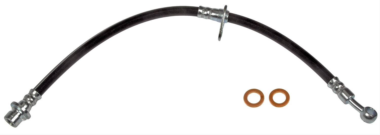 Brake Hose - Brake Hydraulic Hose - Brake Line - This automotive brake hydraulic hose was precision-engineered to match the fit, function and performance of the original brake hose on specific vehicles and positions to ensure safe, long-lasting durability as part of a complete brake repair. - Honda Accord 2018-13 - H621917 Front, Passenger Side First Stop Series Brake Line, EPDM Rubber