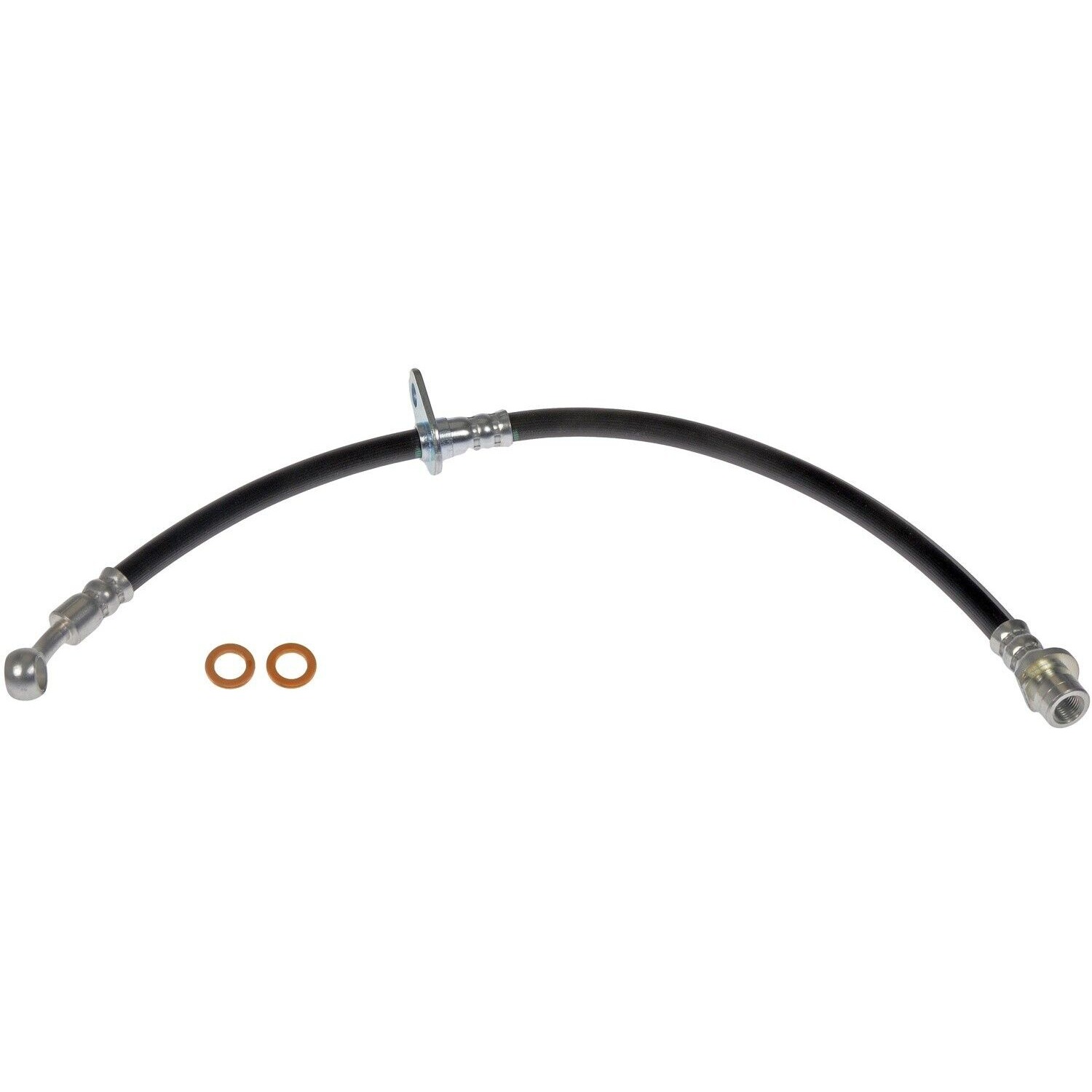 Brake Hose - Brake Hydraulic Hose - Brake Line - This automotive brake hydraulic hose was precision-engineered to match the fit, function and performance of the original brake hose on specific vehicles and positions to ensure safe, long-lasting durability as part of a complete brake repair. - Acura ILX 2015-13, Honda Civic 2015-12 - H621924 Rear, Passenger Side First Stop Series Brake Line, EPDM Rubber