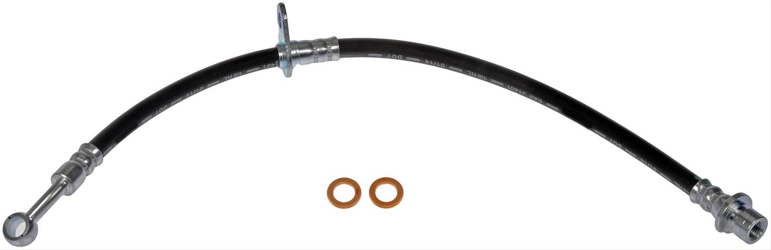 Brake Hose - Brake Hydraulic Hose - Brake Line - This automotive brake hydraulic hose was precision-engineered to match the fit, function and performance of the original brake hose on specific vehicles and positions to ensure safe, long-lasting durability as part of a complete brake repair. - Acura ILX 2015-13, Honda Civic 2015-12 - H621925 Rear, Driver Side First Stop Series Brake Line, EPDM Rubber