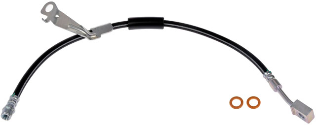 Brake Hose - Brake Hydraulic Hose - Brake Line - This automotive brake hydraulic hose was precision-engineered to match the fit, function and performance of the original brake hose on specific vehicles and positions to ensure safe, long-lasting durability as part of a complete brake repair. - Buick Regal 2017-14, Cadillac XTS 2018-13 - H621940 Front, Driver Side First Stop Series Brake Line, Metal and Rubber