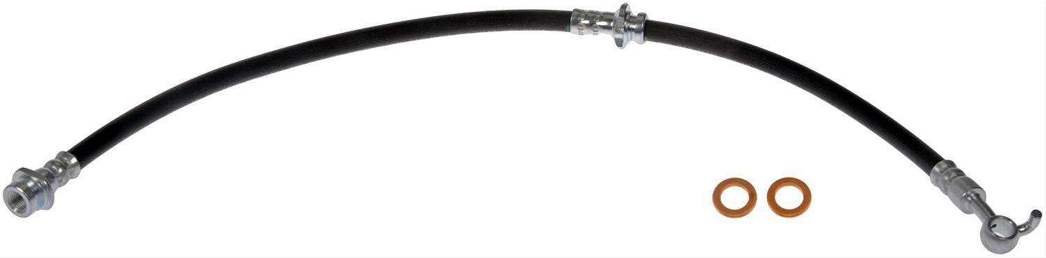 Brake Hose - Brake Hydraulic Hose - Brake Line - This automotive brake hydraulic hose was precision-engineered to match the fit, function and performance of the original brake hose on specific vehicles and positions to ensure safe, long-lasting durability as part of a complete brake repair. - Nissan 2020-11 - H621954 Front, Passenger Side First Stop Series Brake Line, EPDM Rubber