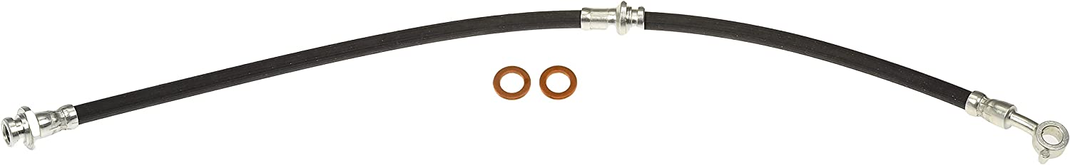 Brake Hose - Brake Hydraulic Hose - Brake Line - This automotive brake hydraulic hose was precision-engineered to match the fit, function and performance of the original brake hose on specific vehicles and positions to ensure safe, long-lasting durability as part of a complete brake repair. - Nissan 2020-11 - H621955 Front, Driver Side First Stop Series Brake Line, EPDM Rubber