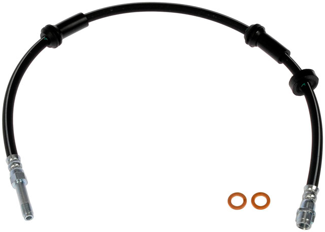 Brake Hose - Brake Hydraulic Hose - Brake Line - This automotive brake hydraulic hose was precision-engineered to match the fit, function and performance of the original brake hose on specific vehicles and positions to ensure safe, long-lasting durability as part of a complete brake repair. - Audi 2020-12 - H621989 Front, Driver and Passenger Side First Stop Series Brake Line, Metal and Rubber