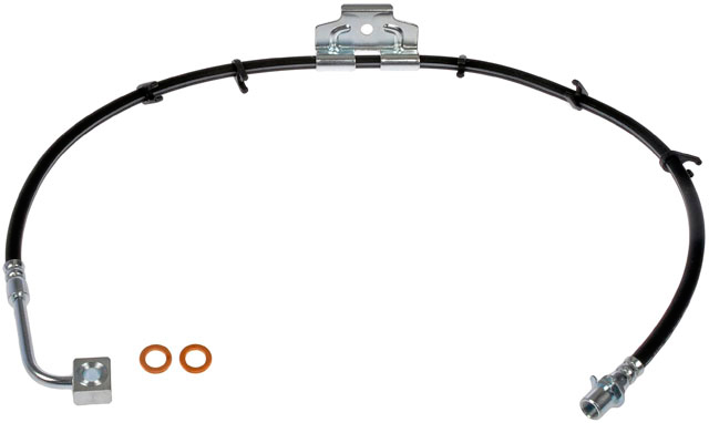 Brake Hose - Brake Hydraulic Hose - Brake Line - This automotive brake hydraulic hose was precision-engineered to match the fit, function and performance of the original brake hose on specific vehicles and positions to ensure safe, long-lasting durability as part of a complete brake repair. - Dodge 2010-08, Ram 2023-14, Ram 2012-11 - Brake Hydraulic Hose - DORMAN 39.31" Flexible Rubber Hydraulic Brake Hose for Dodge - Dorman H621997 Front Passenger Side Brake Hydraulic Hose Compatible with Select Dodge/Ram Models - H621997 Front, Passenger Side First Stop Series Brake Line, Metal and Rubber