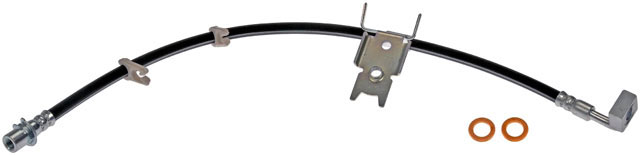 Brake Hose - Brake Hydraulic Hose - Brake Line - This automotive brake hydraulic hose was precision-engineered to match the fit, function and performance of the original brake hose on specific vehicles and positions to ensure safe, long-lasting durability as part of a complete brake repair. - Chrysler 300 2023-12, Dodge Challenger 2023-12, Dodge Charger 2023-12 - Brake Hydraulic Hose - Dorman H622022 Brake Hydraulic Hose Compatible with Select Chrysler/Dodge Models - H622022 First Stop Series Brake Line, Metal and Rubber