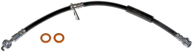 Brake Hose - Brake Hydraulic Hose - Brake Line - This automotive brake hydraulic hose was precision-engineered to match the fit, function and performance of the original brake hose on specific vehicles and positions to ensure safe, long-lasting durability as part of a complete brake repair. - Ford Fusion 2017-13, Lincoln MKZ 2020-13 - Dorman H622205 Front Driver Side Brake Hydraulic Hose Compatible with Select Ford / Lincoln Models - H622205 Front, Driver Side First Stop Series Brake Line, EPDM Rubber
