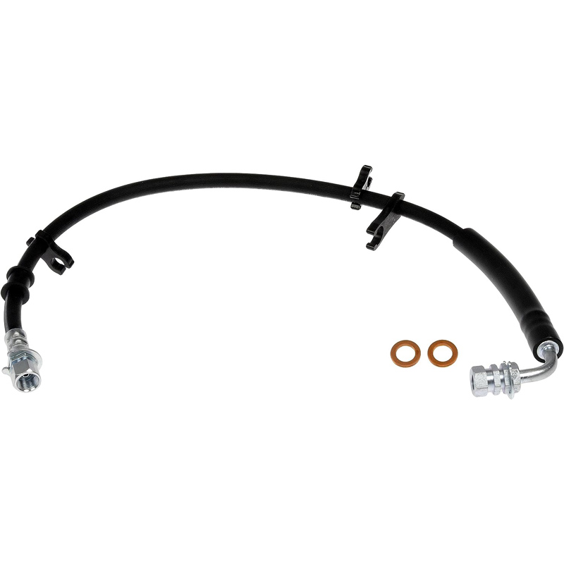 Brake Hose - Brake Hydraulic Hose - Brake Line - This automotive brake hydraulic hose was precision-engineered to match the fit, function and performance of the original brake hose on specific vehicles and positions to ensure safe, long-lasting durability as part of a complete brake repair. - Ram 2500 2017-14, Ram 3500 2017-14 - H622280 First Stop Series Brake Line