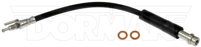 Brake Hose - Brake Hydraulic Hose - Brake Line - This automotive brake hydraulic hose was precision-engineered to match the fit, function and performance of the original brake hose on specific vehicles and positions to ensure safe, long-lasting durability as part of a complete brake repair. - Ford 2023-15 - H622444 Front, Driver and Passenger Side First Stop Series Brake Line, Rubber and Steel