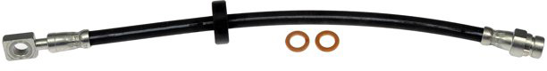 Brake Hose - Brake Hydraulic Hose - Brake Line - This automotive brake hydraulic hose was precision-engineered to match the fit, function and performance of the original brake hose on specific vehicles and positions to ensure safe, long-lasting durability as part of a complete brake repair. - Ford 2023-15 - Brake Hydraulic Hose - Dorman H622445 Brake Hydraulic Hose Compatible with Select Ford Models - H622445 Rear, Driver and Passenger Side First Stop Series Brake Line, EPDM Rubber