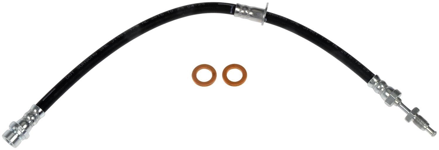 Brake Hose - Brake Hydraulic Hose - Brake Line - This automotive brake hydraulic hose was precision-engineered to match the fit, function and performance of the original brake hose on specific vehicles and positions to ensure safe, long-lasting durability as part of a complete brake repair. - Ford Transit Connect 2023-13 - H622463 Rear, Driver Side First Stop Series Brake Line, EPDM Rubber