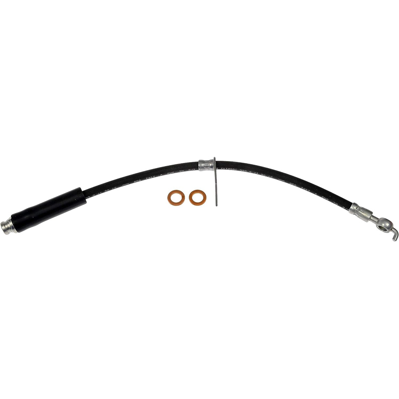 Brake Hose - Brake Hydraulic Hose - Brake Line - This automotive brake hydraulic hose was precision-engineered to match the fit, function and performance of the original brake hose on specific vehicles and positions to ensure safe, long-lasting durability as part of a complete brake repair. - Ford Edge 2023-15, Lincoln MKX 2018-16, Lincoln Nautilus 2023-19 - Dorman H622511 Front Driver Side Brake Hydraulic Hose Compatible with Select Ford / Lincoln Models - H622511 Front, Driver Side First Stop Series Brake Line