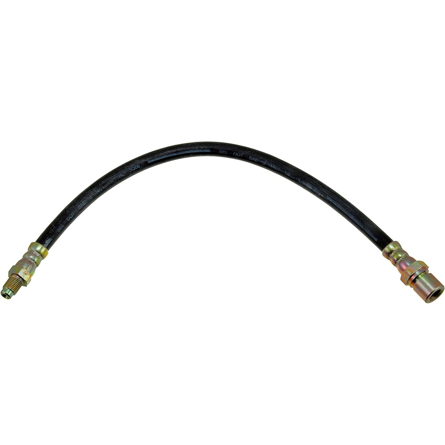 BRAKE HOSE - Brake Hydraulic Hose - Brake Line - Brake Hose - This automotive brake hydraulic hose was precision-engineered to match the fit, function and performance of the original brake hose on specific vehicles and positions to ensure safe, long-lasting durability as part of a complete brake repair. - Audi 1977-75, Volkswagen 2010-67 - Brake Hydraulic Hose - Dorman H93120 Brake Hydraulic Hose Compatible with Select Audi / Volkswagen Models - H93120 Front, Driver and Passenger Side First Stop Series Brake Line, Metal and Rubber