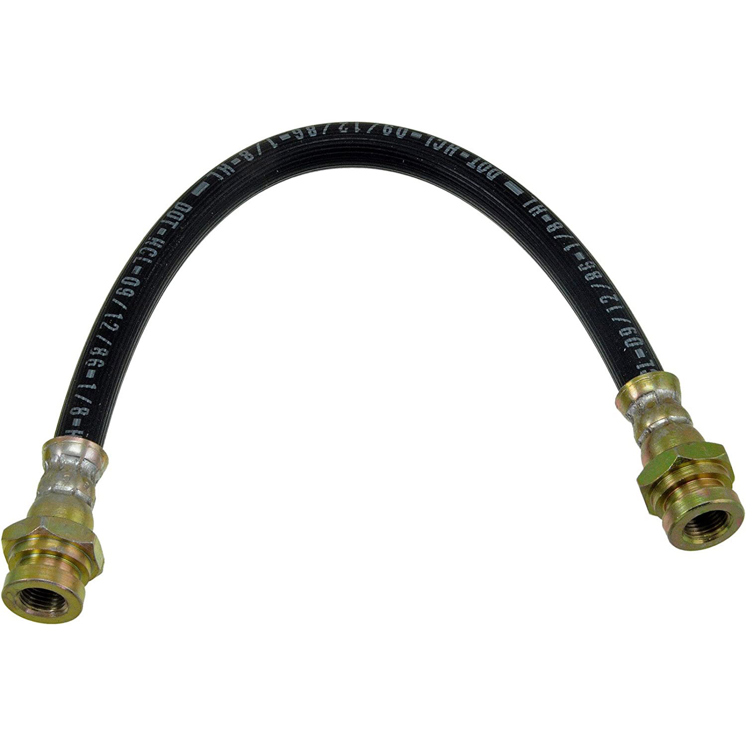 BRAKE HOSE - Brake Hydraulic Hose - Brake Hose - Brake Line - This automotive brake hydraulic hose was precision-engineered to match the fit, function and performance of the original brake hose on specific vehicles and positions to ensure safe, long-lasting durability as part of a complete brake repair. - Nissan 1988-82, Nissan 1978-66 - Dorman H96862 Brake Hydraulic Hose Compatible with Select Nissan Models - H96862 First Stop Series Brake Line, Metal and Rubber