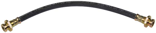 BRAKE HOSE - Brake Hydraulic Hose - Brake Hose - Brake Line - This automotive brake hydraulic hose was precision-engineered to match the fit, function and performance of the original brake hose on specific vehicles and positions to ensure safe, long-lasting durability as part of a complete brake repair. - Nissan 1989-75 - Dorman H96881 Brake Hydraulic Hose Compatible with Select Nissan Models - H96881 First Stop Series Brake Line, Metal and Rubber