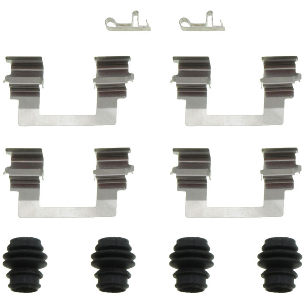 DISC BRAKE HDW KIT - Disc Brake Hardware Kit - Brake Bolt Kit - This disc brake hardware kit is designed to match the original hardware required to repair the disc brake on specified vehicles. Made of quality components, this kit is engineered for reliable performance and durability. - Pontiac Vibe 2008-03, Toyota Corolla 2008-03, Toyota Matrix 2008-03 - Dorman HW13376 Front Disc Brake Hardware Kit Compatible with Select Pontiac / Toyota Models - HW13376 First Stop Series Brake Hardware Kit - Direct Fit, Kit