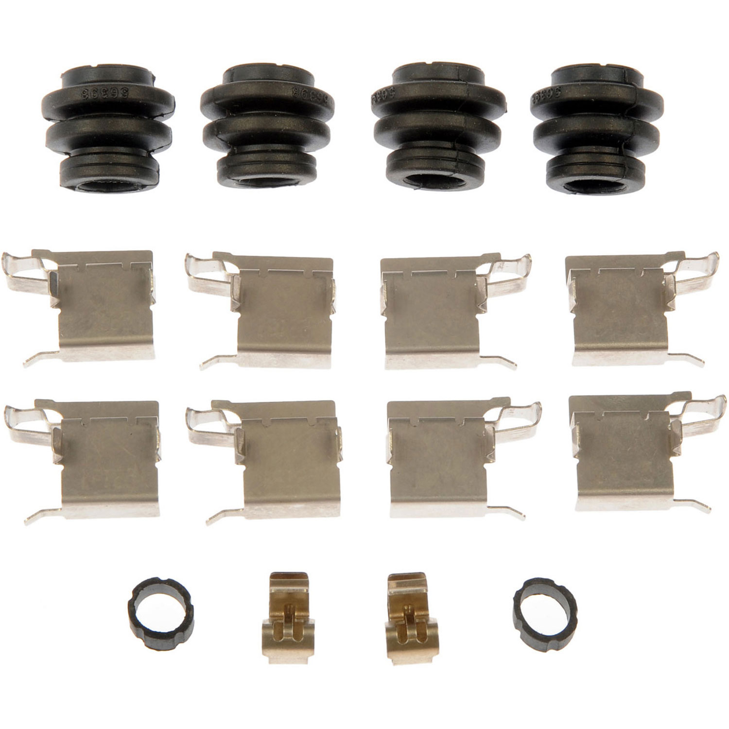 DISC BRAKE HDWE KIT - Disc Brake Hardware Kit - Brake Bolt Kit - This disc brake hardware kit is designed to match the original hardware required to repair the disc brake on specified vehicles. Made of quality components, this kit is engineered for reliable performance and durability. - Lexus 2017-10, Pontiac 2010-09, Scion 2016-08, Toyota 2018-06 - Dorman HW13517 Front Disc Brake Hardware Kit Compatible with Select Models - HW13517 First Stop Series Brake Hardware Kit - Direct Fit, Kit