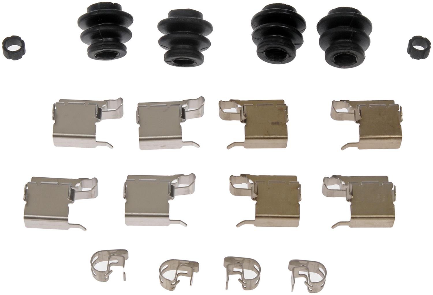 Disc Brake Hardware Kit - Disc Brake Hdw Kit - Disc Brake Hardware Kit - Brake Bolt Kit - This disc brake hardware kit is designed to match the original hardware required to repair the disc brake on specified vehicles. Made of quality components, this kit is engineered for reliable performance and durability. - Lexus IS250 2015-14, Toyota Highlander 2018-14, Toyota Sienna 2018-15 - Dorman HW13821 Rear Disc Brake Hardware Kit Compatible with Select Lexus/Toyota Models - HW13821 First Stop Series Brake Pad Spring