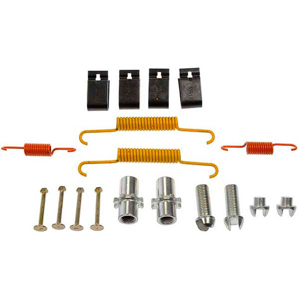 DORMAN HW17900 - Dorman HW17900 Rear Parking Brake Hardware Kit Compatible with Select Hyundai/Kia Models - Drum Brk Hdw Kit - Parking Brake Hardware Kit - Emergency Brake Hardware Kit - This parking brake hardware kit is designed to match the original hardware required to repair the parking brake on specified vehicles. Made of quality components, this kit is engineered for reliable performance and durability. - Hyundai Santa Fe 2009-07, Kia Amanti 2009-07 - HW17900 First Stop Series Brake Hardware Kit - Direct Fit, Kit - Parking Brake Hardware Kit