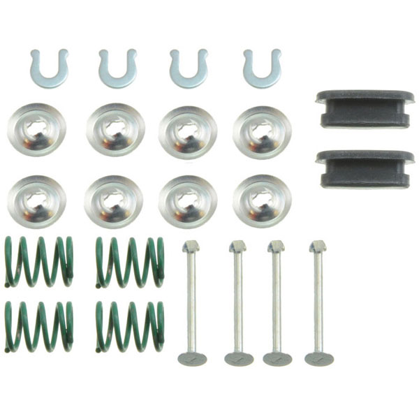 Brake Shoes Hold Down Kit - Dorman HW24032 Rear Drum Brake Shoe Hold Down Kit Compatible with Select Toyota Models - HOLD DOWN KIT - Brake Shoes Hold Down Kit - Brake Bracket - This drum brake shoe hold down kit is designed to match the original hardware required to repair the drum brake shoe hold down on specified vehicles. Made of quality components, this kit is engineered for reliable performance and durability. - Toyota 2004-79 - HW24032 First Stop Series Brake Hardware Kit - Direct Fit, Kit