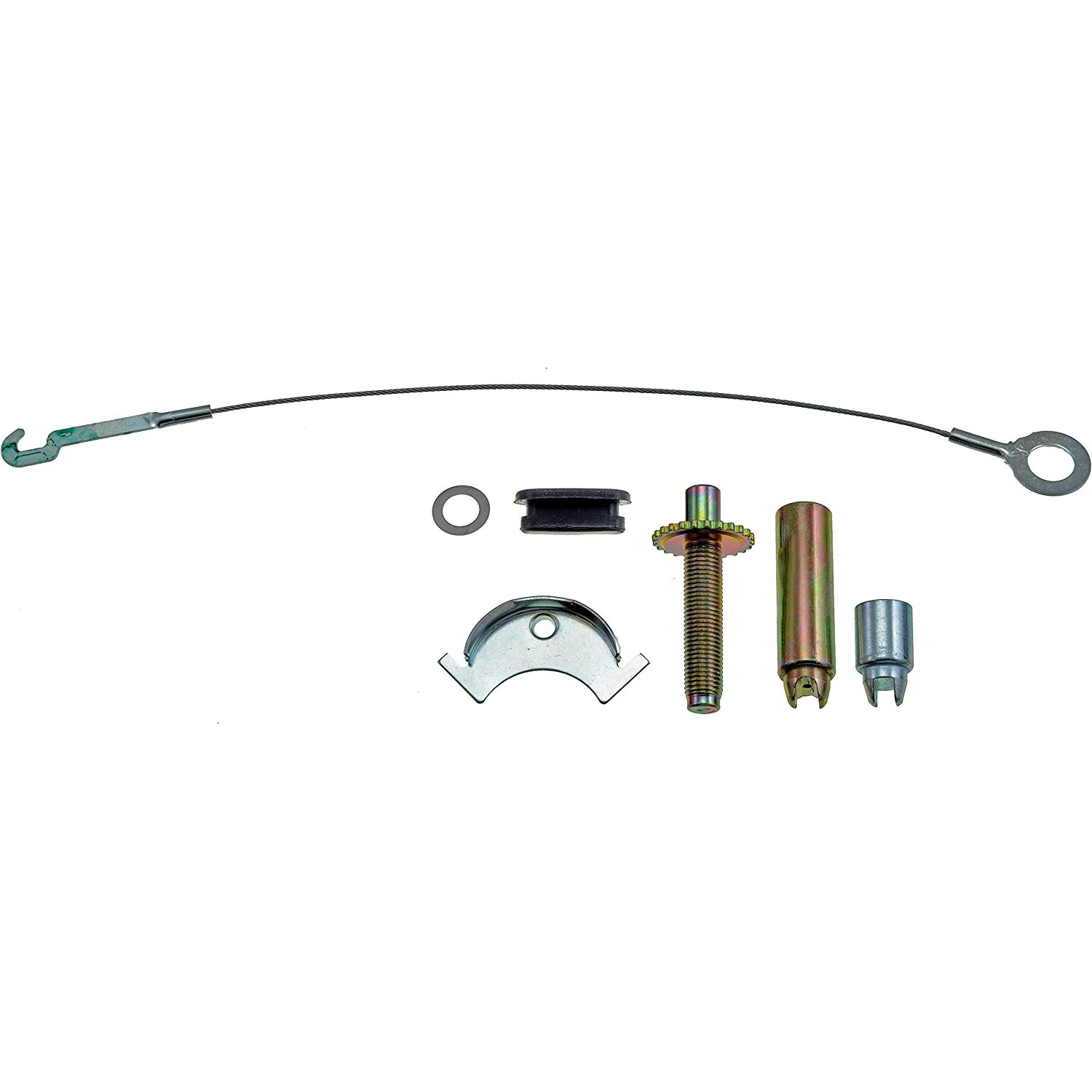 DORMAN HW2547 - Drum Brake Self Adjuster Repair Kit - HW2547 Direct Fit Drum Brake Self Adjuster Cable, Kit - SELF-ADJ REPAIR KIT - Drum Brake Self Adjuster Repair Kit - Self Adjuster Repair Kit - This drum brake self-adjuster repair kit is designed to match the original hardware required to repair the self-adjuster mechanism on specified vehicles. Made of quality components, this kit is engineered for reliable performance and durability. - Dodge 1980-73, Ford 1976-67