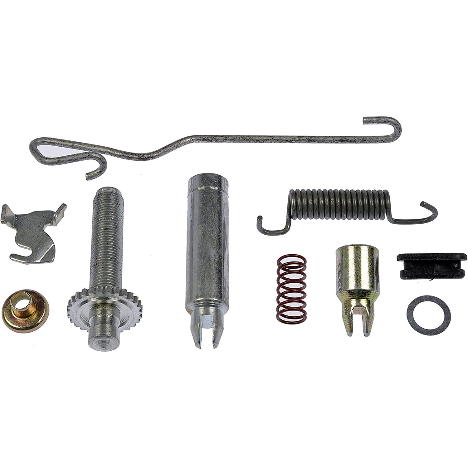 DORMAN HW2574 - Dorman HW2574 Rear Driver Side Drum Brake Self-Adjuster Repair Kit Compatible with Select Chevrolet / GMC Models - Drum Brake Self Adjuster Repair Kit - HW2574 Direct Fit Drum Brake Self Adjuster Cable, Kit - SELF-ADJ REPAIR KIT - Drum Brake Self Adjuster Repair Kit - Self Adjuster Repair Kit - This drum brake self-adjuster repair kit is designed to match the original hardware required to repair the self-adjuster mechanism on specified vehicles. Made of quality components, this kit is engineered for reliable performance and durability. - Chevrolet 1975-65, GMC 1975-66