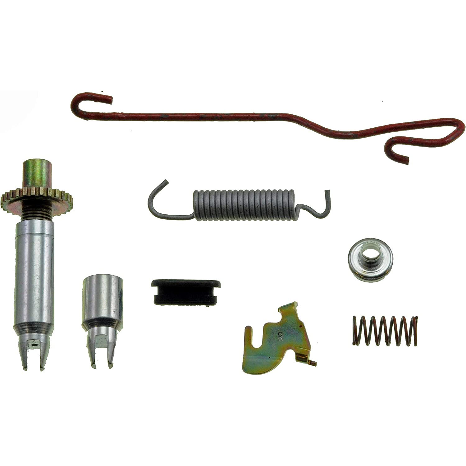 DORMAN HW2575 - Dorman HW2575 Rear Passenger Side Drum Brake Self-Adjuster Repair Kit Compatible with Select Chevrolet / GMC Models - Drum Brake Self Adjuster Repair Kit - HW2575 Direct Fit Drum Brake Self Adjuster Cable, Kit - SELF-ADJ REPAIR KIT - Drum Brake Self Adjuster Repair Kit - Self Adjuster Repair Kit - This drum brake self-adjuster repair kit is designed to match the original hardware required to repair the self-adjuster mechanism on specified vehicles. Made of quality components, this kit is engineered for reliable performance and durability. - Chevrolet 1975-65, GMC 1975-66