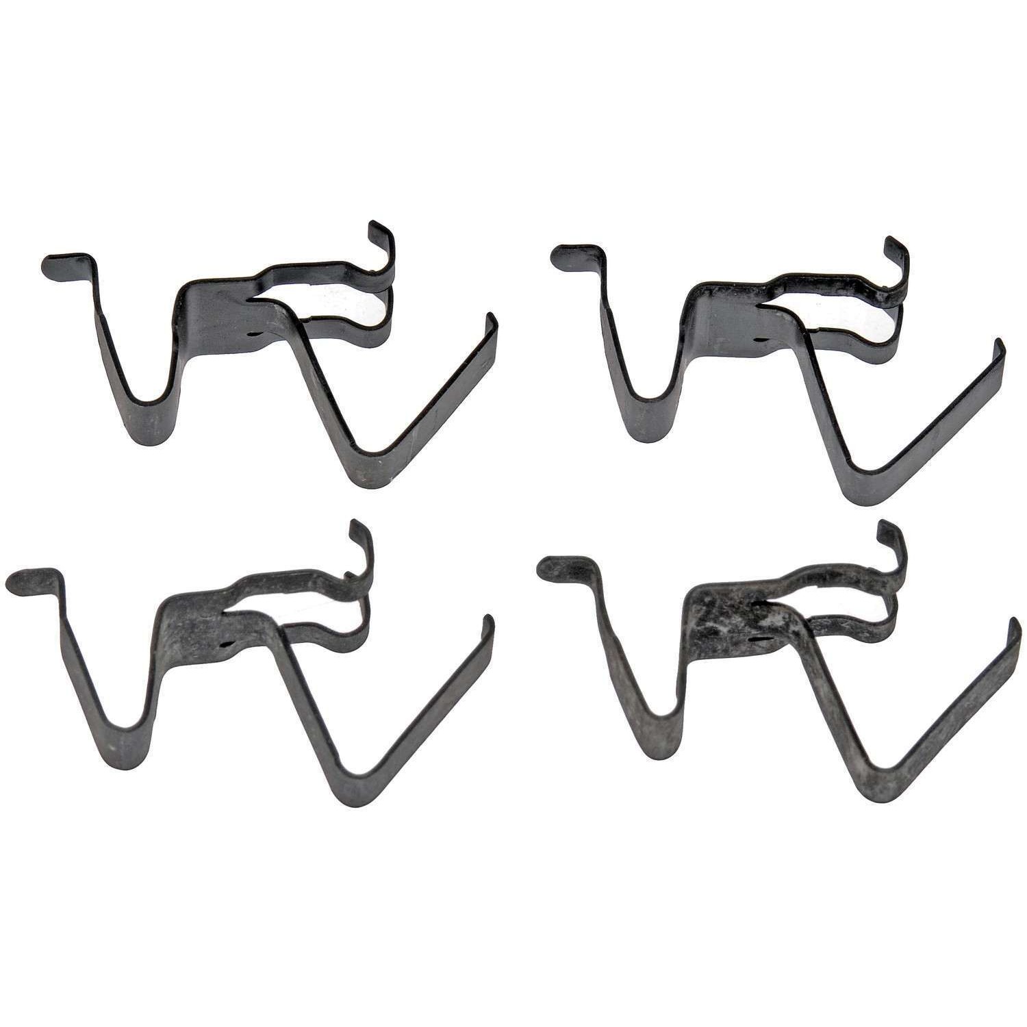 Anti-Rattle Clip - Disc Brake Hardware Kit - Brake Pad Anti-Rattle Clip - Dorman's Disc Brake Anti-Rattle Clip is constructed from high-quality materials for a prolonged service life. Replacement restores the disc brakes to proper operation, helping to ensure road safety. - General Motors 2005-76, Isuzu 2000-96 - Dorman HW4468 Front Disc Brake Anti-Rattle Clip Compatible with Select Models - HW4468 First Stop Series Brake Pad Spring