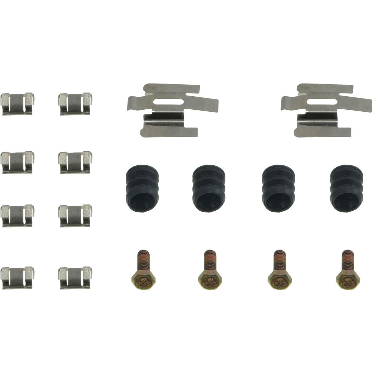 Disc Brake Hardware Kit - DISC BRAKE HDWE KIT - Disc Brake Hardware Kit - Brake Bolt Kit - This disc brake hardware kit is designed to match the original hardware required to repair the disc brake on specified vehicles. Made of quality components, this kit is engineered for reliable performance and durability. - Ford Mustang 2004-94 - Dorman HW5618 Rear Disc Brake Hardware Kit Compatible with Select Ford Models - HW5618 First Stop Series Brake Hardware Kit - Direct Fit, Kit