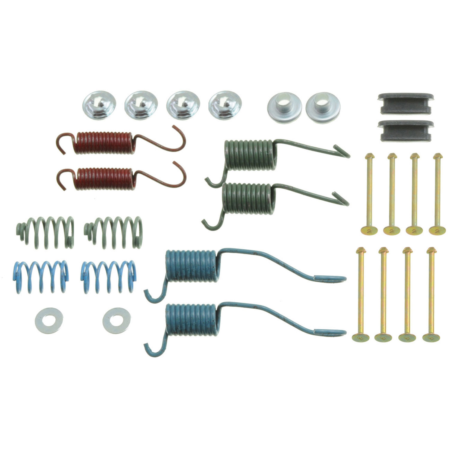 DORMAN HW7008 - Dorman HW7008 Rear Drum Brake Hardware Kit Compatible with Select Buick / Oldsmobile / Pontiac Models - Drum Brake Hardware Kit - Drum Brk Hdw Kit - Drum Brake Hardware Kit - Brake Hardware Kit - Brake Drum Hardware - Drum Hardware Kit - This drum brake hardware kit is designed to match the original hardware required to repair the drum brake on specified vehicles. Made of quality components, this kit is engineered for reliable performance and durability. - Buick 1975-64, Oldsmobile 1975-64, Pontiac 1975-64 - HW7008 First Stop Series Brake Hardware Kit - Direct Fit, Kit
