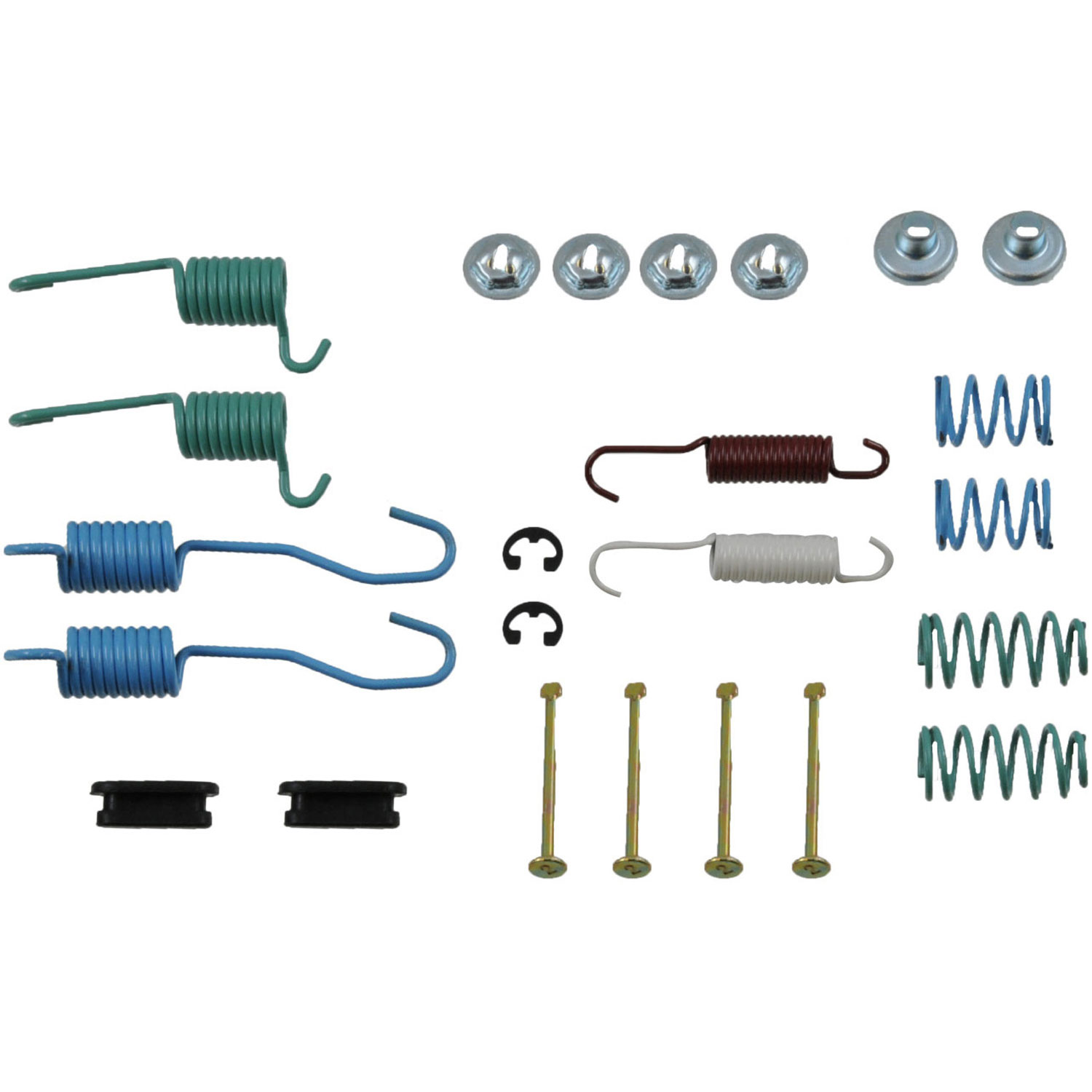DORMAN HW7104 - Dorman HW7104 Rear Drum Brake Hardware Kit Compatible with Select Models - Drum Brake Hardware Kit - Drum Brk Hdw Kit - Drum Brake Hardware Kit - Drum Hardware Kit - Brake Drum Hardware - Brake Hardware Kit - This drum brake hardware kit is designed to match the original hardware required to repair the drum brake on specified vehicles. Made of quality components, this kit is engineered for reliable performance and durability. - General Motors 2003-64, Isuzu 2000-96 - HW7104 First Stop Series Brake Hardware Kit - Direct Fit, Kit
