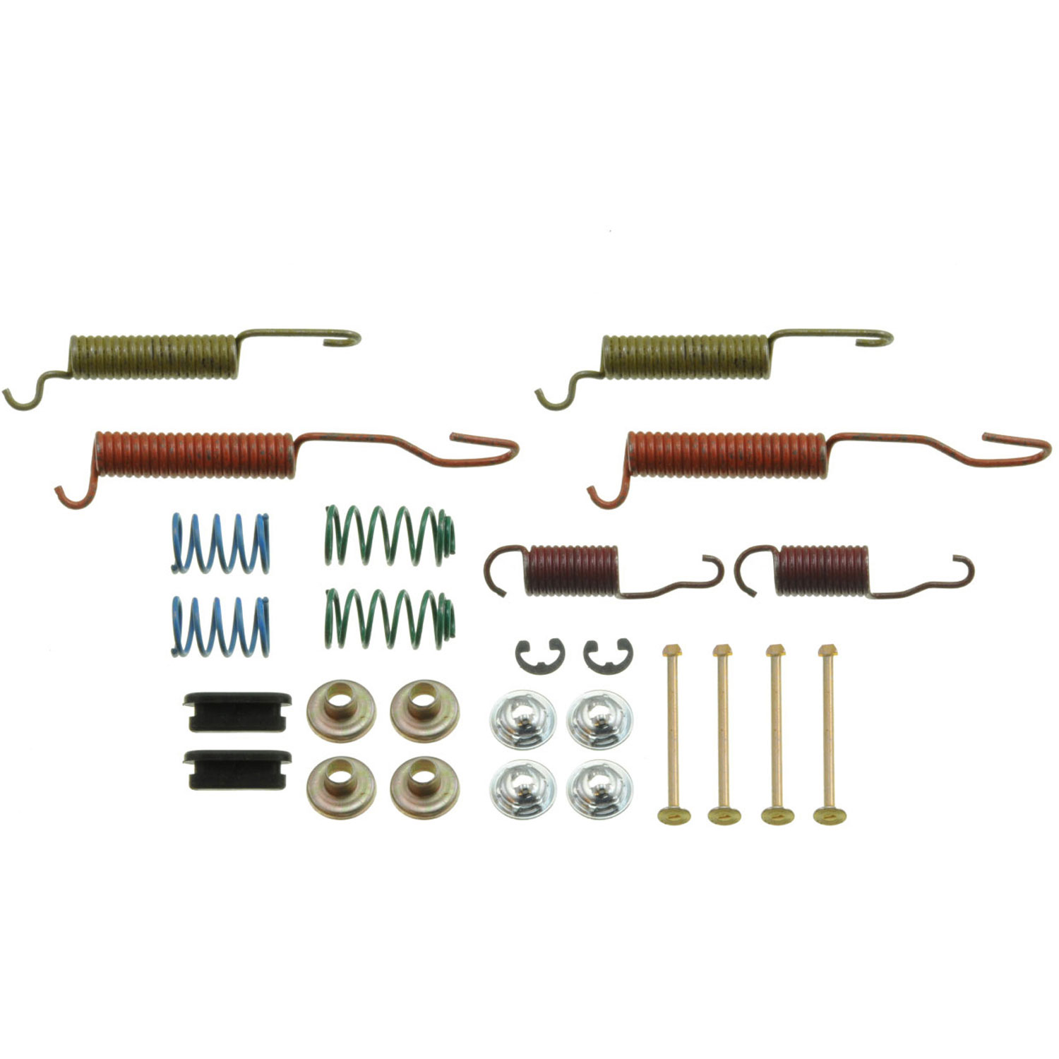 DORMAN HW7128 - Dorman HW7128 Rear Drum Brake Hardware Kit Compatible with Select Models - Drum Brake Hardware Kit - Drum Brk Hdw Kit - Drum Brake Hardware Kit - Drum Hardware Kit - Brake Hardware Kit - Brake Drum Hardware - This drum brake hardware kit is designed to match the original hardware required to repair the drum brake on specified vehicles. Made of quality components, this kit is engineered for reliable performance and durability. - Buick 1975-71, Cadillac 1976-68, Chevrolet 1974-67, GMC 1974-65, Jeep 1988-75, Oldsmobile 1975-71 - HW7128 First Stop Series Brake Hardware Kit - Direct Fit, Kit