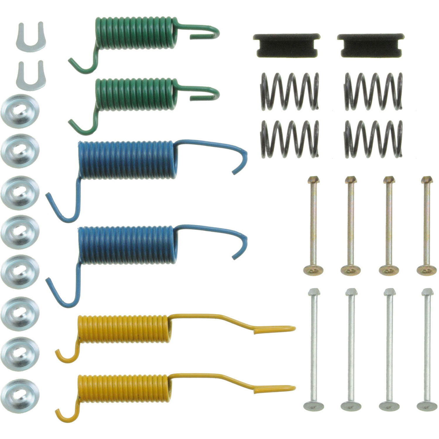DORMAN HW7161 - Dorman HW7161 Rear Drum Brake Hardware Kit Compatible with Select Ford / Mercury Models - Drum Brk Hdw Kit - Drum Brake Hardware Kit - Brake Drum Hardware - Brake Hardware Kit - Drum Hardware Kit - This drum brake hardware kit is designed to match the original hardware required to repair the drum brake on specified vehicles. Made of quality components, this kit is engineered for reliable performance and durability. - Ford 1991-89, Ford 1979-71, Mercury 1979-72 - HW7161 First Stop Series Brake Hardware Kit - Direct Fit, Kit