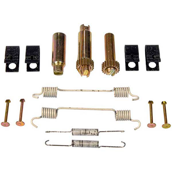 DORMAN HW7361 - Dorman HW7361 Rear Parking Brake Hardware Kit Compatible with Select Ford Models - Drum Brake Hardware Kit - Drum Brk Hdw Kit - Drum Brake Hardware Kit - Emergency Brake Hardware Kit - This parking brake hardware kit is designed to match the original hardware required to repair the parking brake on specified vehicles. Made of quality components, this kit is engineered for reliable performance and durability. - Ford 2011-97 - HW7361 First Stop Series Brake Hardware Kit - Direct Fit, Kit