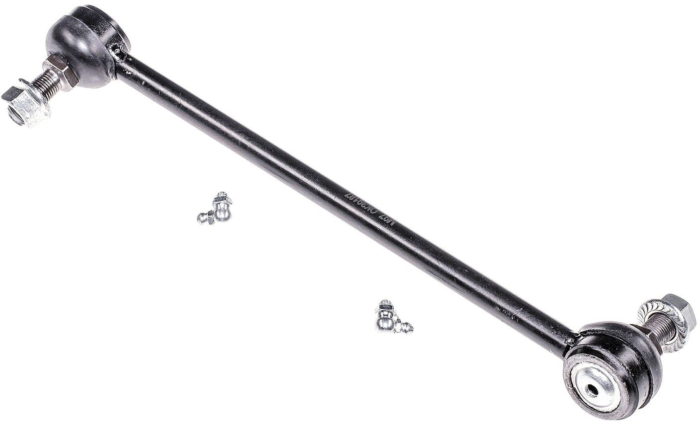 Dorman SL90482XL Front Passenger Side Suspension Stabilizer Bar Link Kit Compatible with Select Models - SL90482XL Front, Passenger Side Sway Bar Link, Premium Chassis Series - Stabilizer Bar Link Kit - This extended life stabilizer bar end link kit is built for smooth performance and superior durability. Featuring a hardened stud, highly polished ball, a maintenance-free polymer bearing, I.C.E. synthetic grease and premium corrosion resistance.