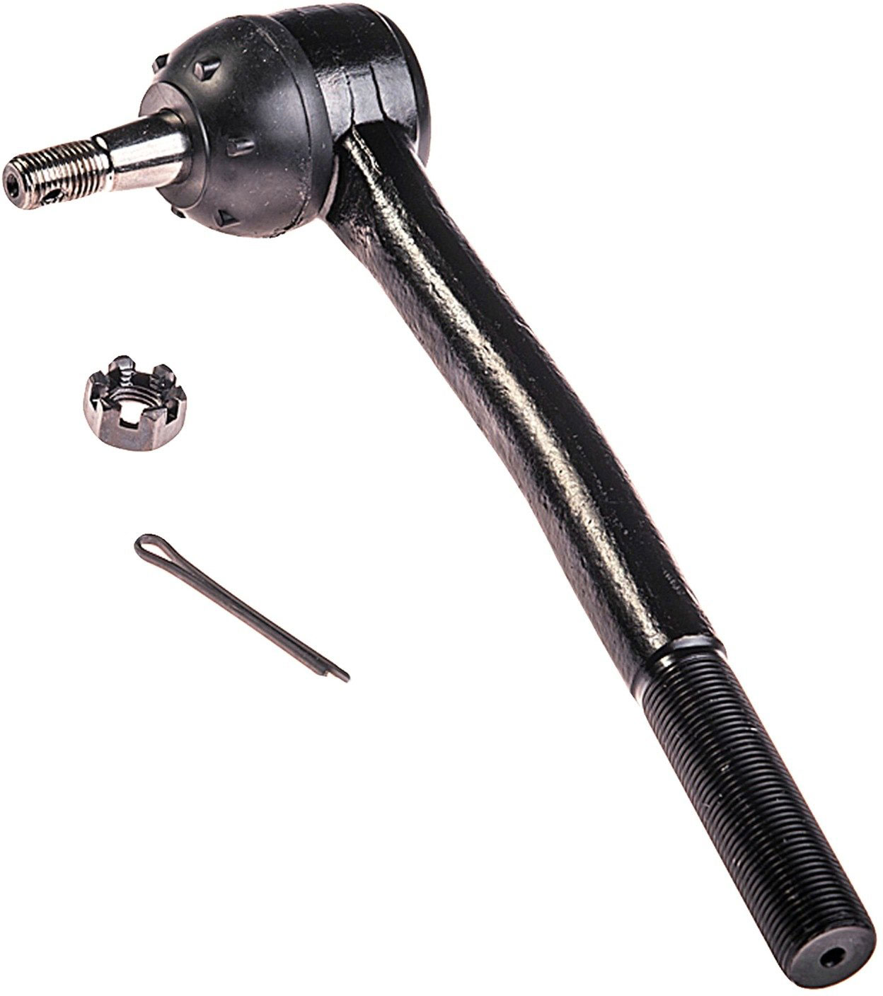 Dorman T2019XL Front Outer Steering Tie Rod End Compatible with Select Models - Steering Tie Rod End - T2019XL Front, Driver or Passenger Side, Outer Tie Rod End, Premium Chassis Series - Tie Rod - Steering Tie Rod End - This extended life tie rod end is built for smooth performance and superior durability. Featuring a hardened stud, highly polished ball, a maintenance-free polymer bearing, I.C.E. synthetic grease and premium corrosion resistance.