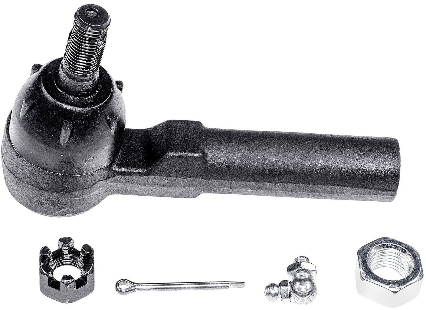 Dorman Premium T2261PR Front Outer Steering Tie Rod End Compatible with Select Models - T2261PR Front, Driver or Passenger Side, Outer Tie Rod End, Premium Chassis Series - Tie Rod - Steering Tie Rod End - This steering tie rod end directly replaces the original equipment tie rod on specific vehicle applications. It has undergone an industry-leading evaluation process to ensure smooth, safe operation.