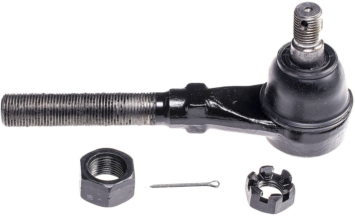 Dorman TI85322XL Front Passenger Side Inner Steering Tie Rod End Compatible with Select Ford/Lincoln Models - Steering Tie Rod End - TI85322XL Front, Passenger Side, Inner Tie Rod End, 4WD, Premium Chassis Series - Tie Rod - Steering Tie Rod End - This extended life tie rod end is built for smooth performance and superior durability. Featuring a hardened stud, highly polished ball, a maintenance-free polymer bearing, I.C.E. synthetic grease and premium corrosion resistance.