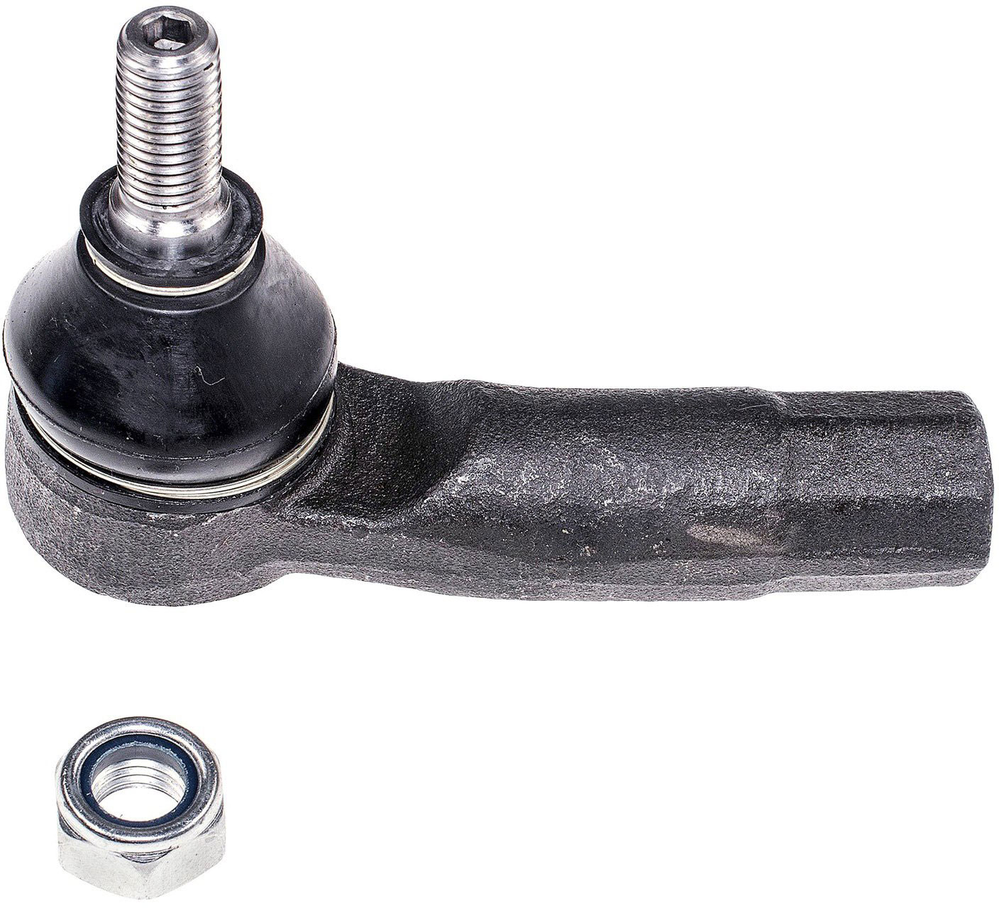 Dorman TO43001XL Front Driver Side Outer Steering Tie Rod End Compatible with Audi/Seat/Volkswagen Models - Tie Rod - Steering Tie Rod End - This extended life tie rod end is built for smooth performance and superior durability. Featuring a hardened stud, highly polished ball, a maintenance-free polymer bearing, I.C.E. synthetic grease and premium corrosion resistance. - TO43001XL Front, Driver Side, Outer Tie Rod End, Premium Chassis Series