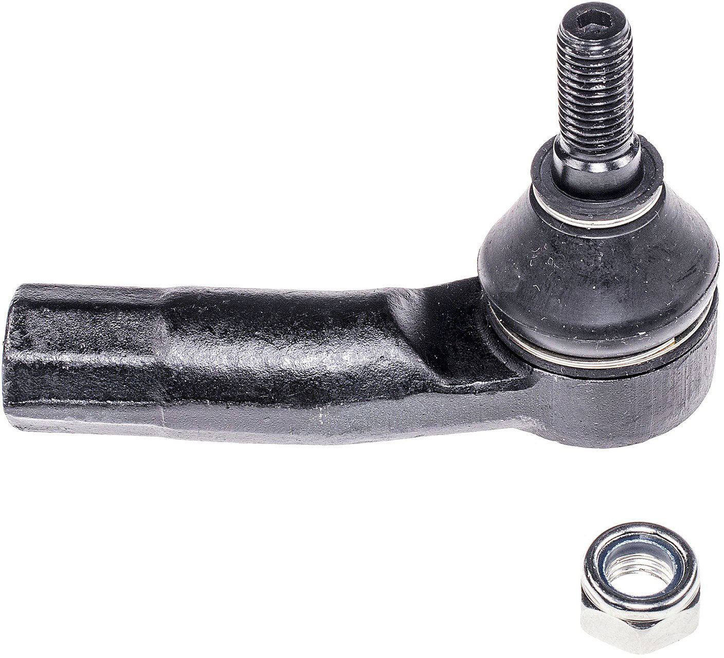 Dorman TO43002XL Front Passenger Side Outer Steering Tie Rod End Compatible with Audi/Seat/Volkswagen Models - Tie Rod - Steering Tie Rod End - This extended life tie rod end is built for smooth performance and superior durability. Featuring a hardened stud, highly polished ball, a maintenance-free polymer bearing, I.C.E. synthetic grease and premium corrosion resistance. - TO43002XL Front, Passenger Side, Outer Tie Rod End, Premium Chassis Series