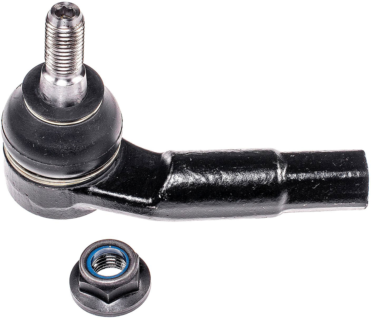Dorman TO43141XL Front Driver Side Outer Steering Tie Rod End Compatible with Audi/Seat/Volkswagen Models - Tie Rod - Steering Tie Rod End - This extended life tie rod end is built for smooth performance and superior durability. Featuring a hardened stud, highly polished ball, a maintenance-free polymer bearing, I.C.E. synthetic grease and premium corrosion resistance. - TO43141XL Front, Driver Side, Outer Tie Rod End, Premium Chassis Series