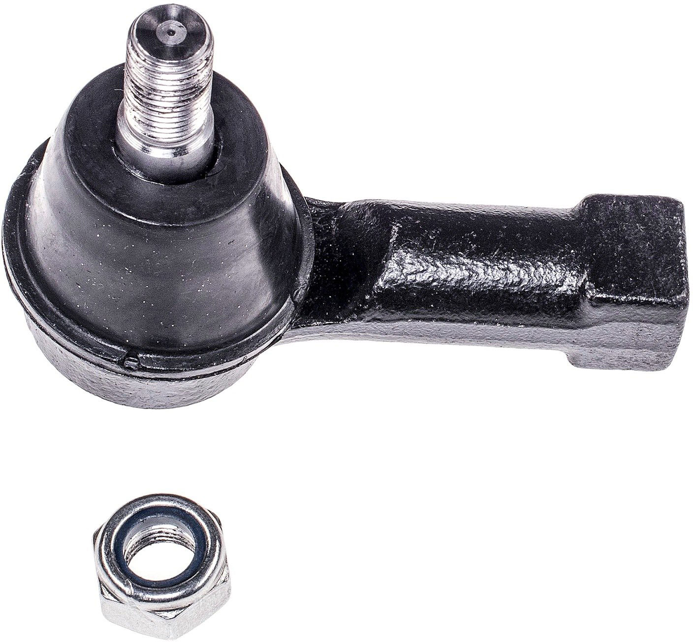 Dorman TO67105XL Front Outer Steering Tie Rod End Compatible with Select Mitsubishi Models - Tie Rod - Steering Tie Rod End - This extended life tie rod end is built for smooth performance and superior durability. Featuring a hardened stud, highly polished ball, a maintenance-free polymer bearing, I.C.E. synthetic grease and premium corrosion resistance. - TO67105XL Front, Driver or Passenger Side, Outer Tie Rod End, Premium Chassis Series
