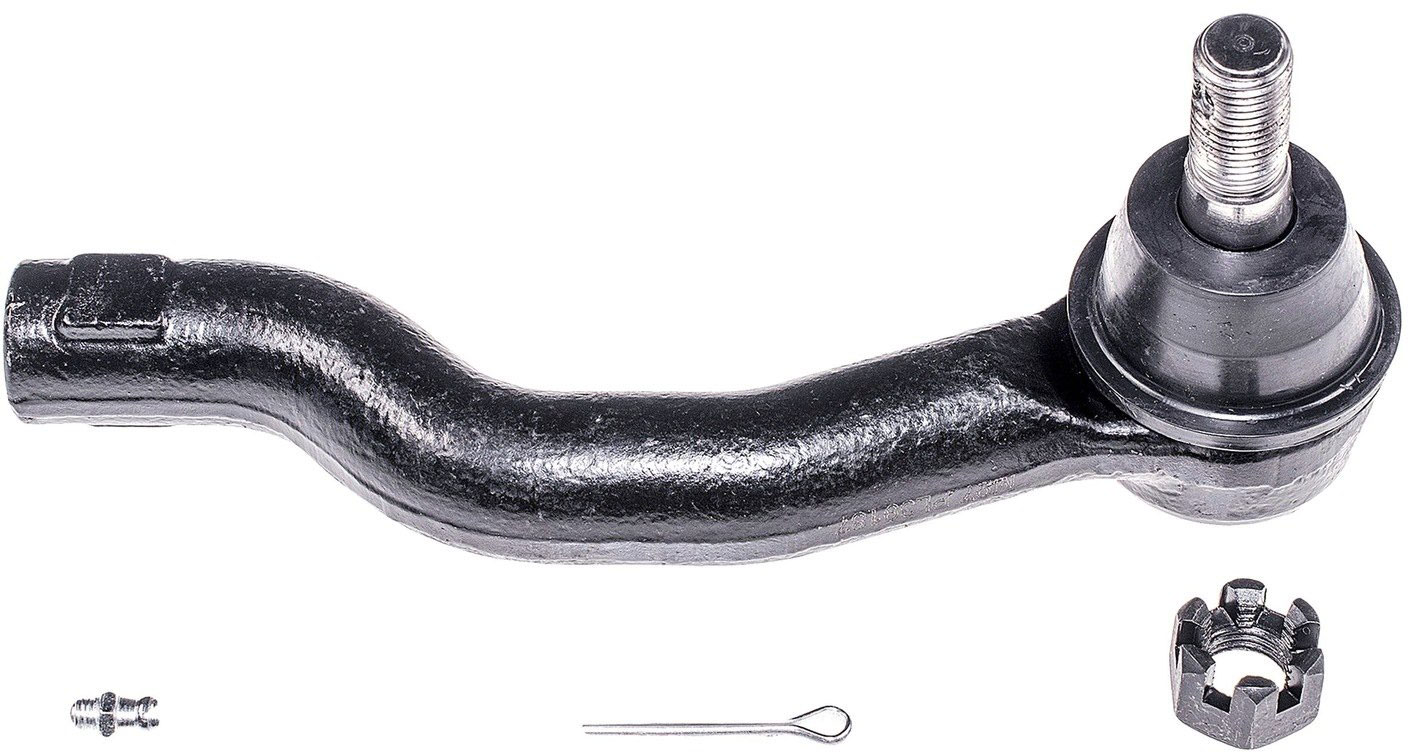 Dorman TO69072XL Front Passenger Side Lower Steering Tie Rod End Compatible with Select Nissan/Suzuki Models - Steering Tie Rod End - Tie Rod - Steering Tie Rod End - This extended life tie rod end is built for smooth performance and superior durability. Featuring a hardened stud, highly polished ball, a maintenance-free polymer bearing, I.C.E. synthetic grease and premium corrosion resistance. - TO69072XL Front, Passenger Side, Outer Tie Rod End, Premium Chassis Series