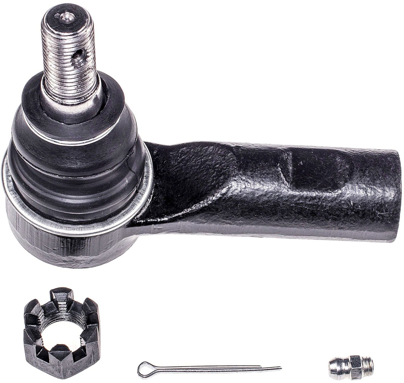 Tie Rod - Steering Tie Rod End - This extended life tie rod end is built for smooth performance and superior durability. Featuring a hardened stud, highly polished ball, a maintenance-free polymer bearing, I.C.E. synthetic grease and premium corrosion resistance. - TO81455XL Front, Driver or Passenger Side, Outer Tie Rod End, Premium Chassis Series