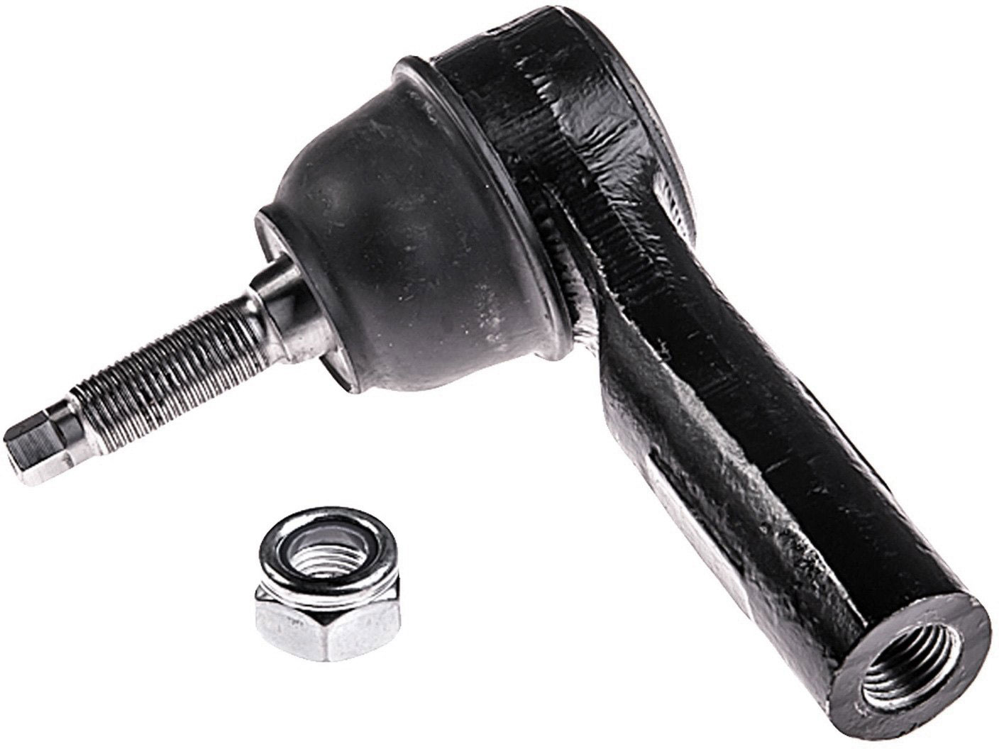 Dorman TO86225XL Tie Rod End - Outer - Steering Tie Rod End - Tie Rod - Steering Tie Rod End - This extended life tie rod end is built for smooth performance and superior durability. Featuring a hardened stud, highly polished ball, a maintenance-free polymer bearing, I.C.E. synthetic grease and premium corrosion resistance. - TO86225XL Front, Driver or Passenger Side, Outer Tie Rod End, Premium Chassis Series
