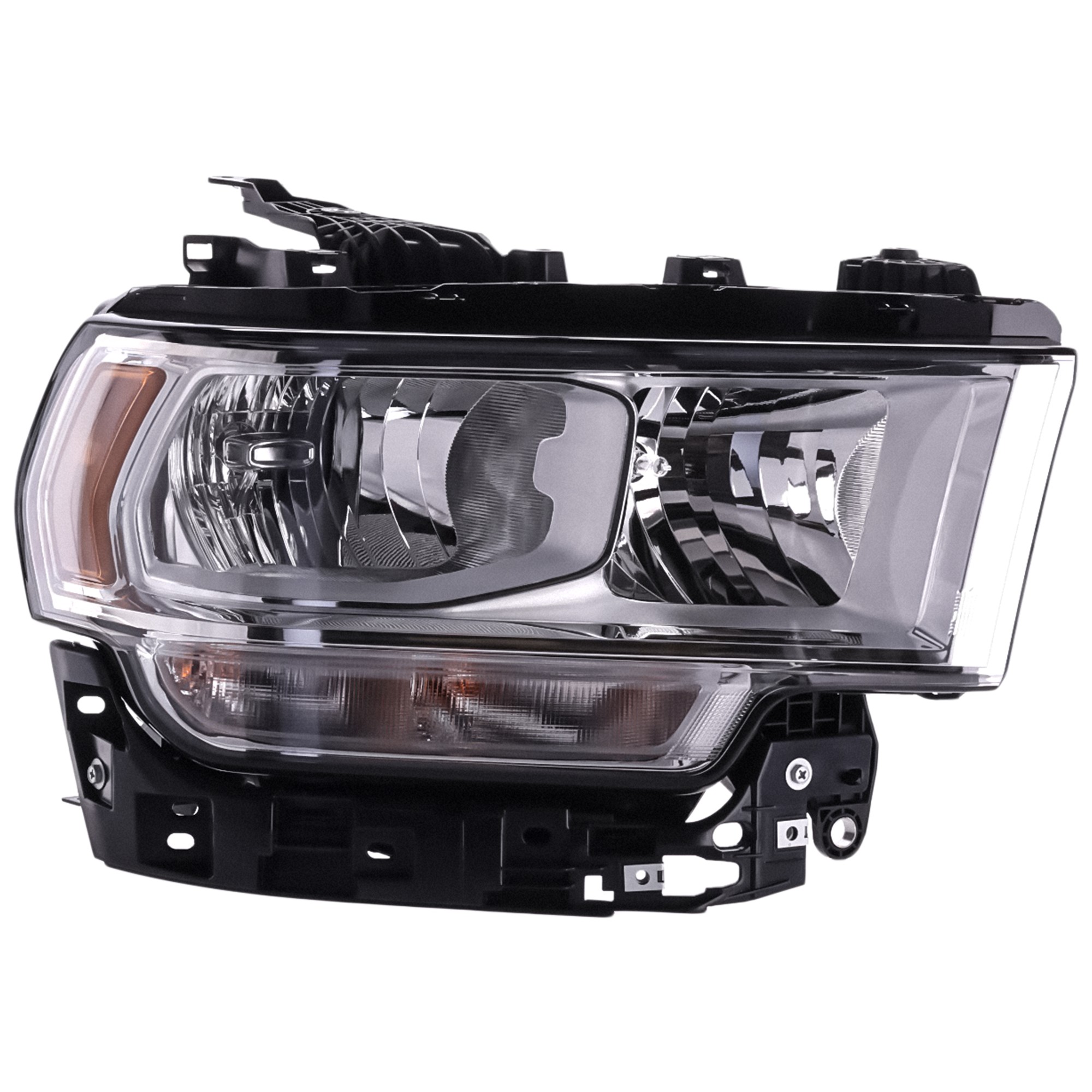 Replacement Passenger Side Headlight, with Bulb, Halogen, Clear Lens  RD10010103