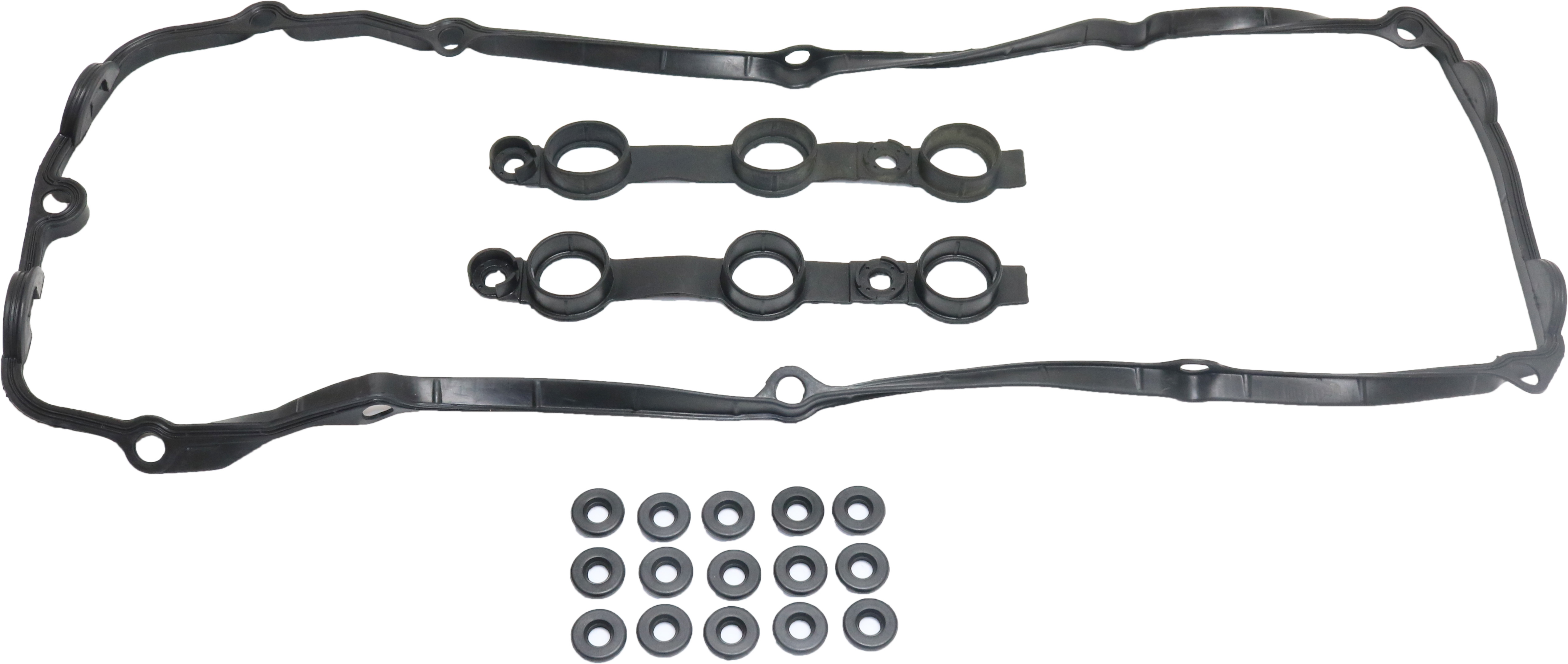 Replacement® 2002 BMW 330Ci Base - Valve Cover Gasket, From 09/01/02, With Spark plug tube seals, 6 Cyl 3.0L REPB312902