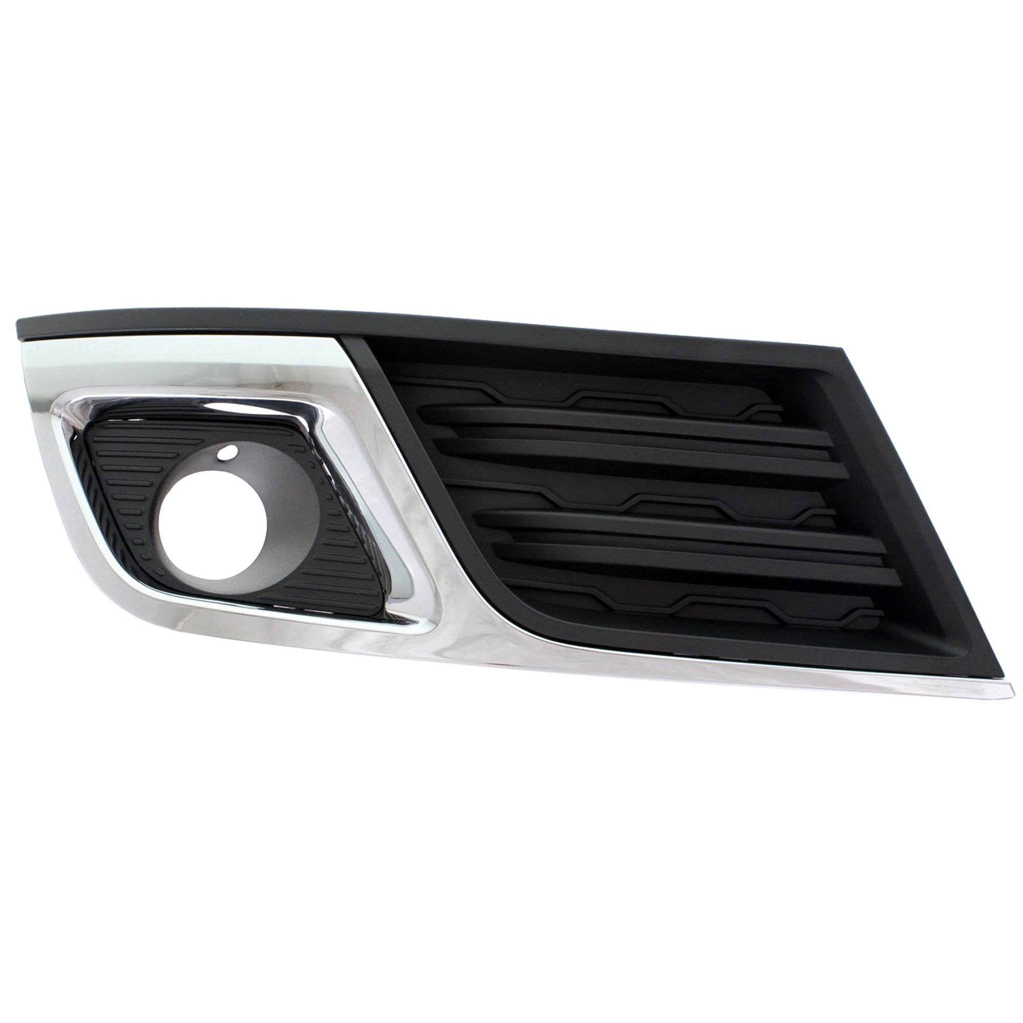 Replacement® 2013 Chevrolet Traverse - Front, Passenger Side Fog Light Trim, Black and Chrome REPC108617