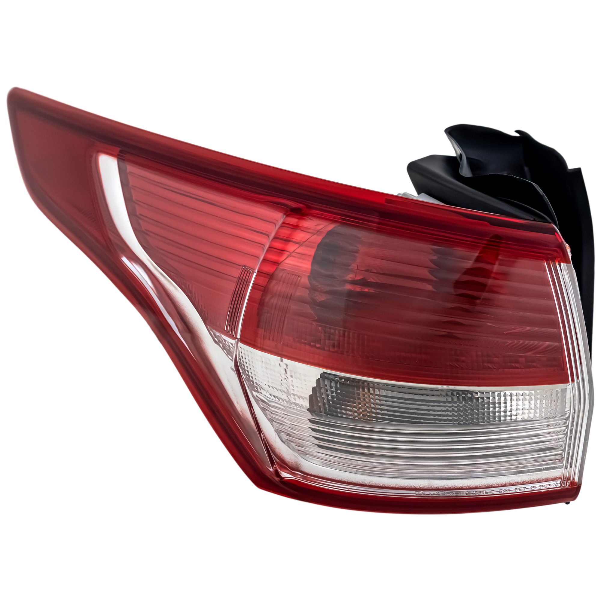 Replacement Driver Side Tail Light, With bulb(s) - Clear & Red 