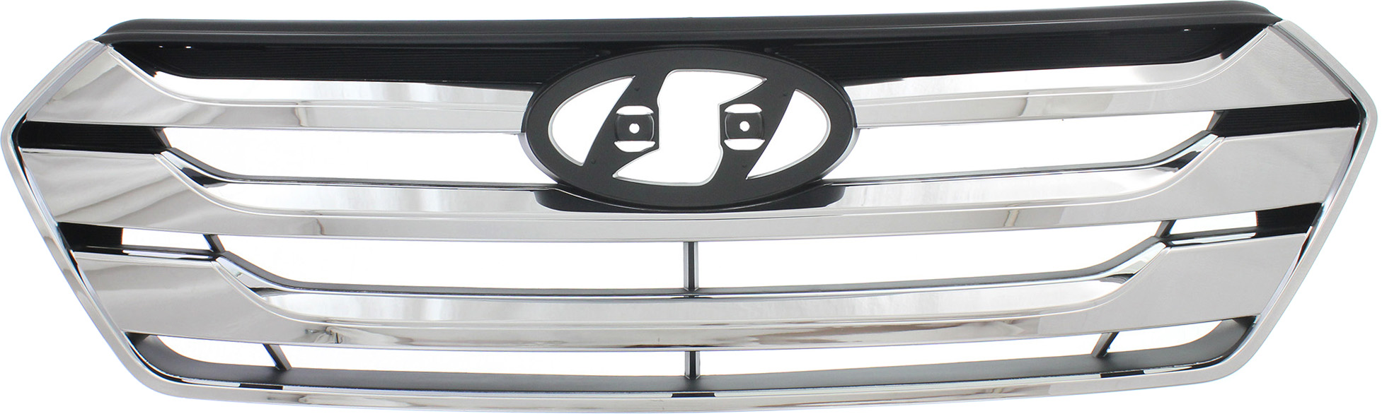 Replacement® 2013 Hyundai Santa Fe Sport - Grille, Chrome Shell with Painted Black Insert REPH070168